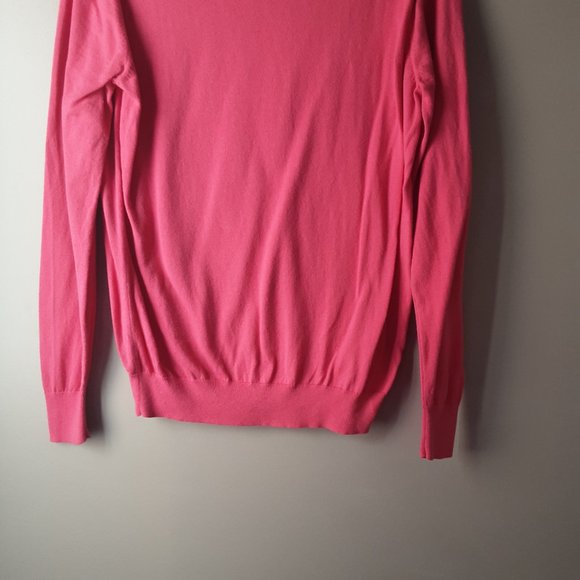 Uniqlo Women's Pink Cotton Cashmere Sweater, Size L - Picture 3 of 12